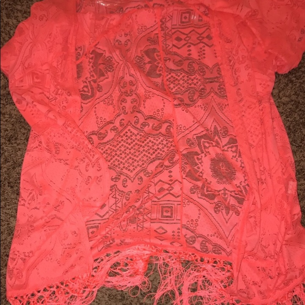 Lace kimono
